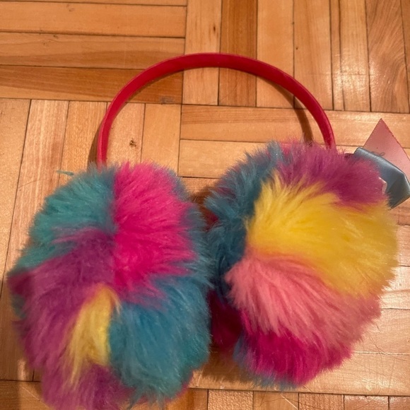 5/15$ JOJO SIWA RAINBOW SHERBERT FAUX FUR EARMUFFS HEADBAND  KIDS EA…​ - Picture 5 of 5